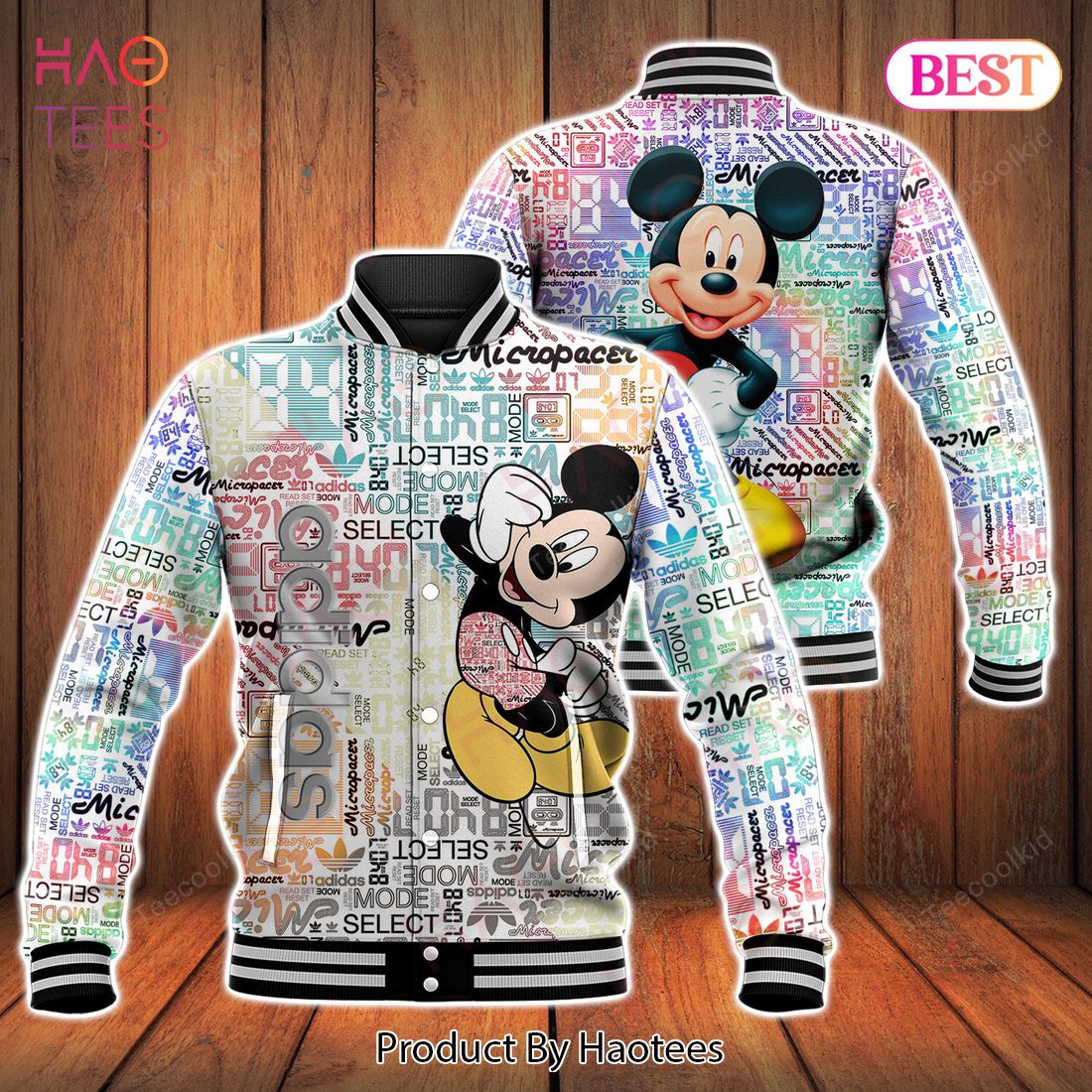 Adidas Mix Mickey Fashion Varsity Jacket Luxury Store