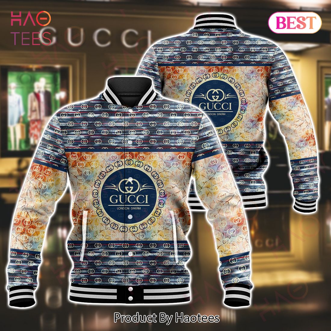 Gucci London Dream Fashion Varsity Jacket Luxury Store