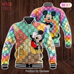 Gucci Mix Mickey New Fashion Varsity Jacket