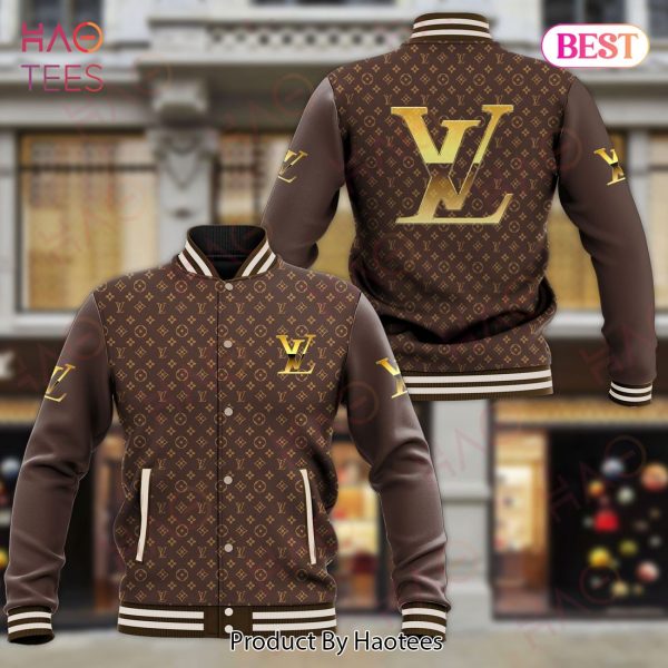 Luxury Brand Logo Louis Vuitton Varsity Jacket