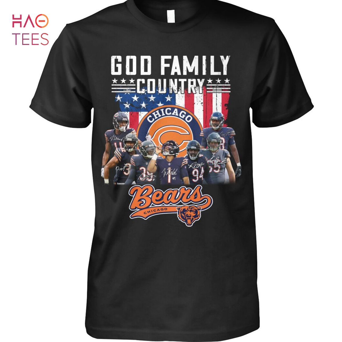 God Family Country Chicago Bears Shirt