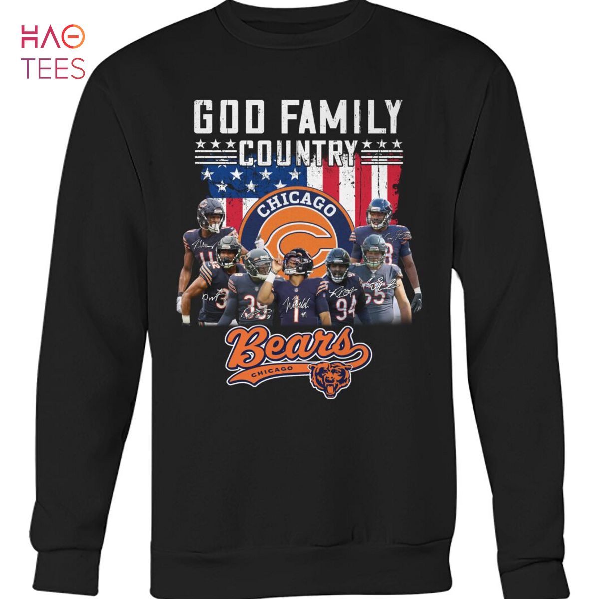 God Family Country Chicago Bears Shirt God Family Country Chicago Bears Shirt