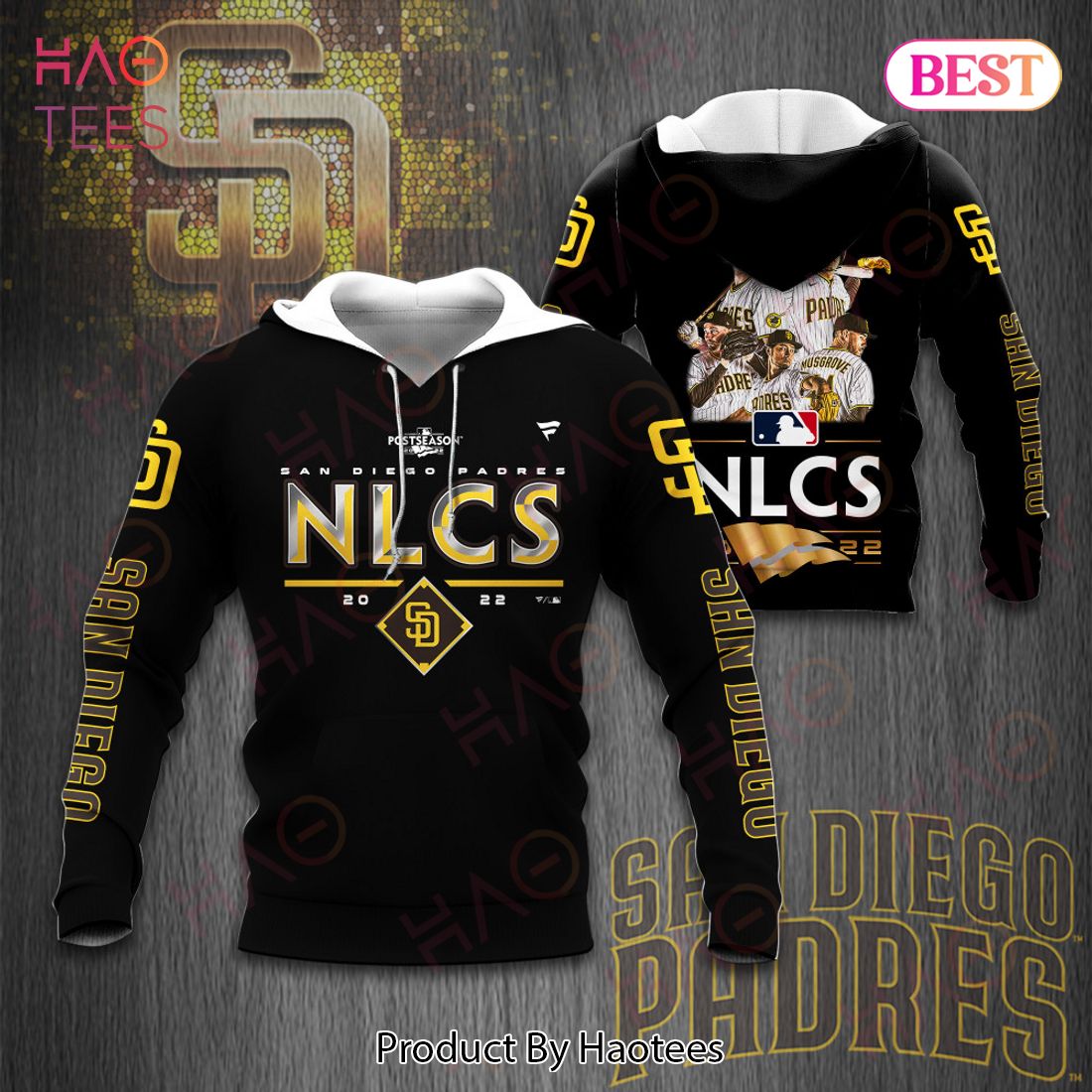 San Diego Padres 3D Hoodie POD Design