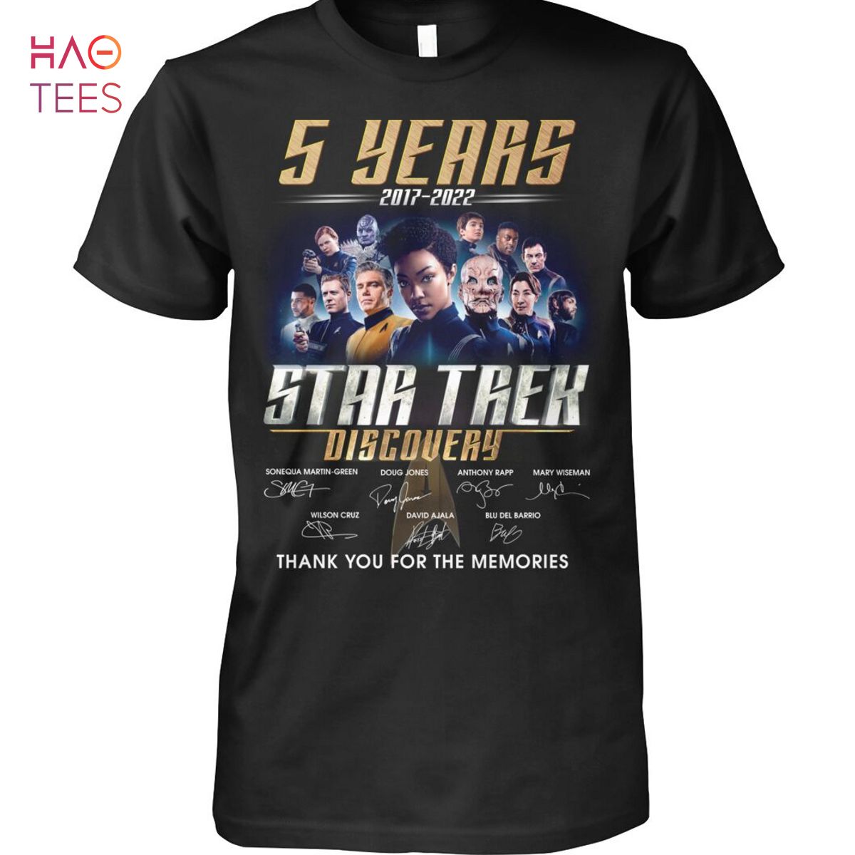 5 Years 2007-2022 Star Trek Discovery Shirt