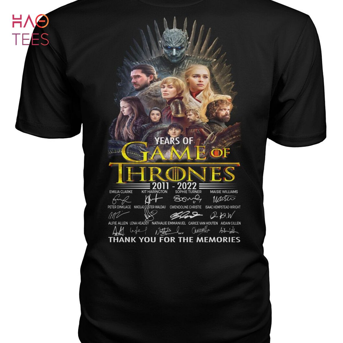 Years Of Game Of Thrones 2011-2022 Shirt Years Of Game Of Thrones 2011-2022 Shirt