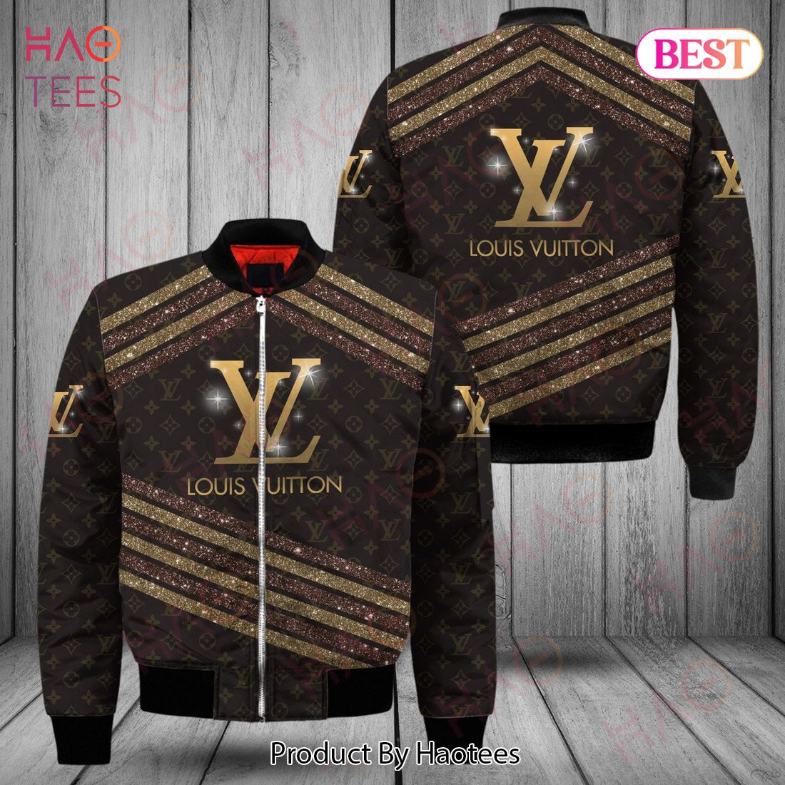 LV Black Bomber Jacket LV Luxury Clothing Clothes Outfit
