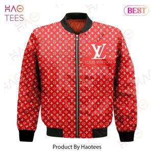 LV LV Red Bomber Jacket Luxury Brand Clothing Clothes Outfit