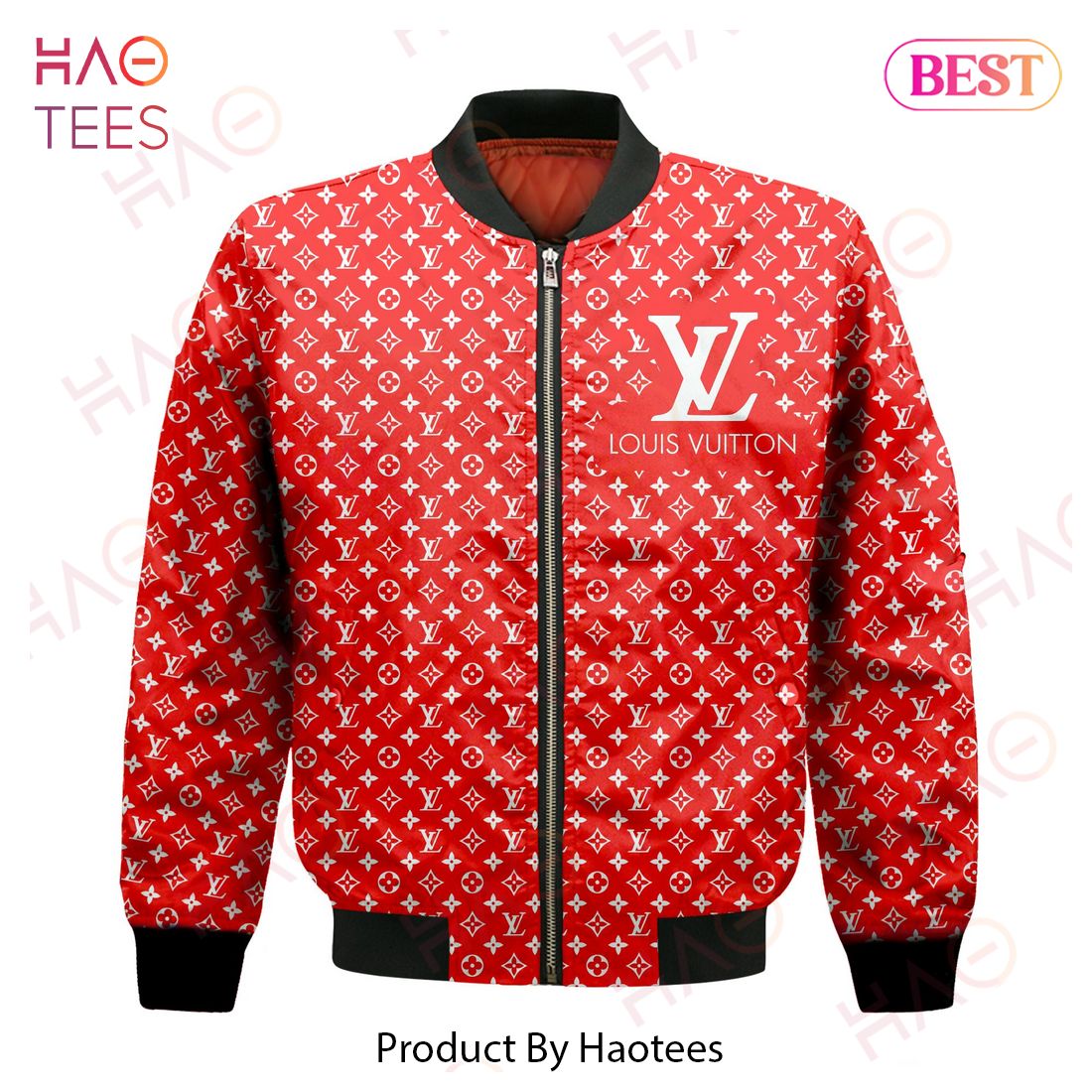 LV LV Red Bomber Jacket Luxury Brand Clothing Clothes Outfit Luxury Store