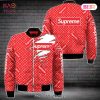 LV SPRM Red Bomber Jacket LV Luxury Clothing Clothes Outfit