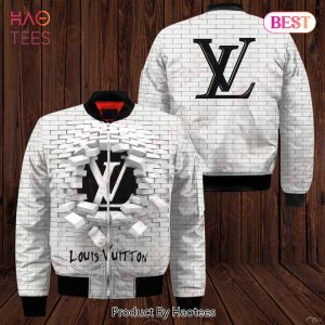 LV White Bomber Jacket LV Luxury Clothing Clothes Outfit