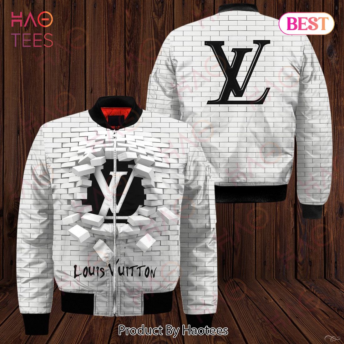 LV White Bomber Jacket LV Luxury Clothing Clothes Outfit Luxury Store