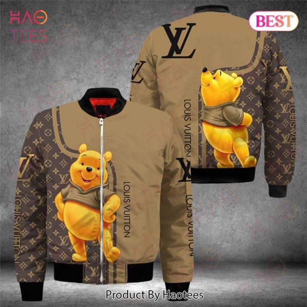 LV Winnie The Pooh Disney Bomber Jacket LV Luxury Clothing Clothes Outfit