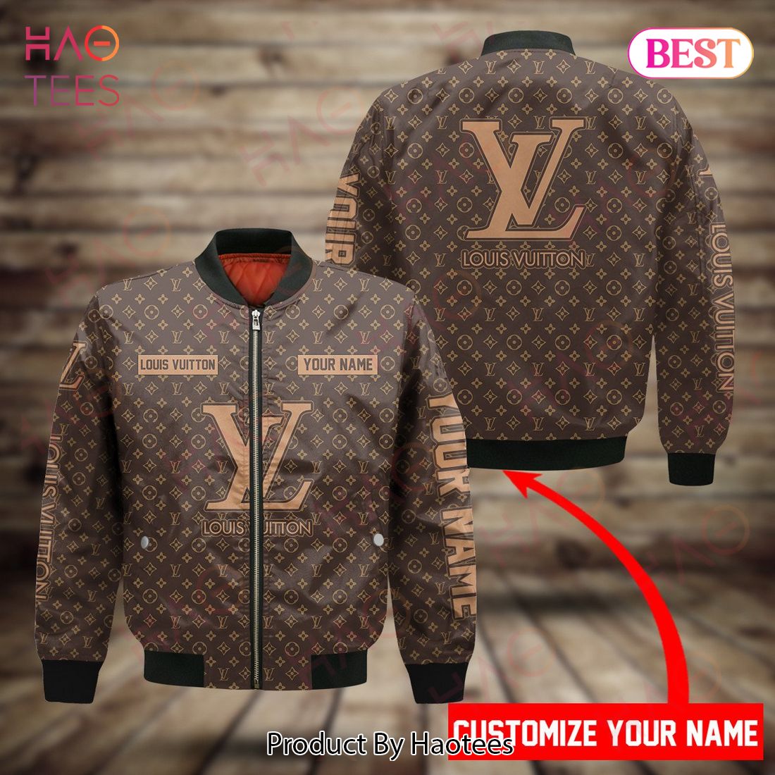 Personalized LV Bomber Jacket LV Luxury Clothing Clothes Outfit
