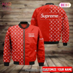 Personalized LV SPRM Bomber Jacket LV Luxury Brand Clothing Clothes Outfit