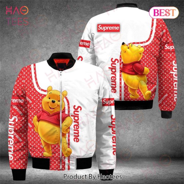 SPRM LV Winnie The Pooh Disney Bomber Jacket LV Luxury Clothing Clothes Outfit
