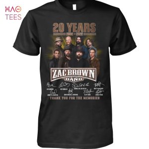 20 Years Zac Brown Band Shirt Limited Edition