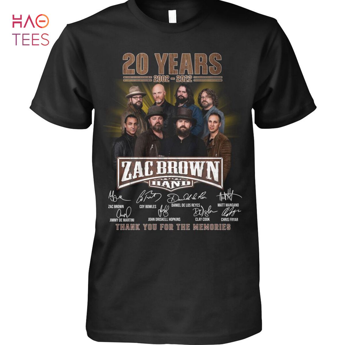 20 Years Zac Brown Band Shirt Limited Edition 20 Years Zac Brown Band Shirt Limited Edition