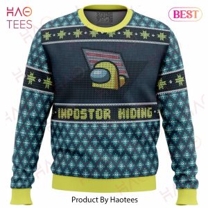 Impostor Hiding Among Us Ugly Christmas Sweater