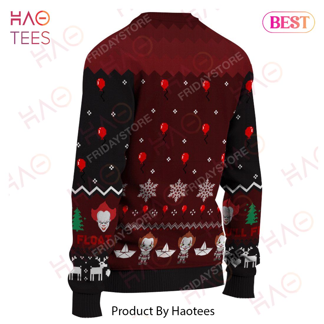 IT Ugly Sweater Horror Movies Merry Floatmas Losers Sweater 2022 IT Ugly Sweater Horror Movies Merry Floatmas Losers Sweater 2022
