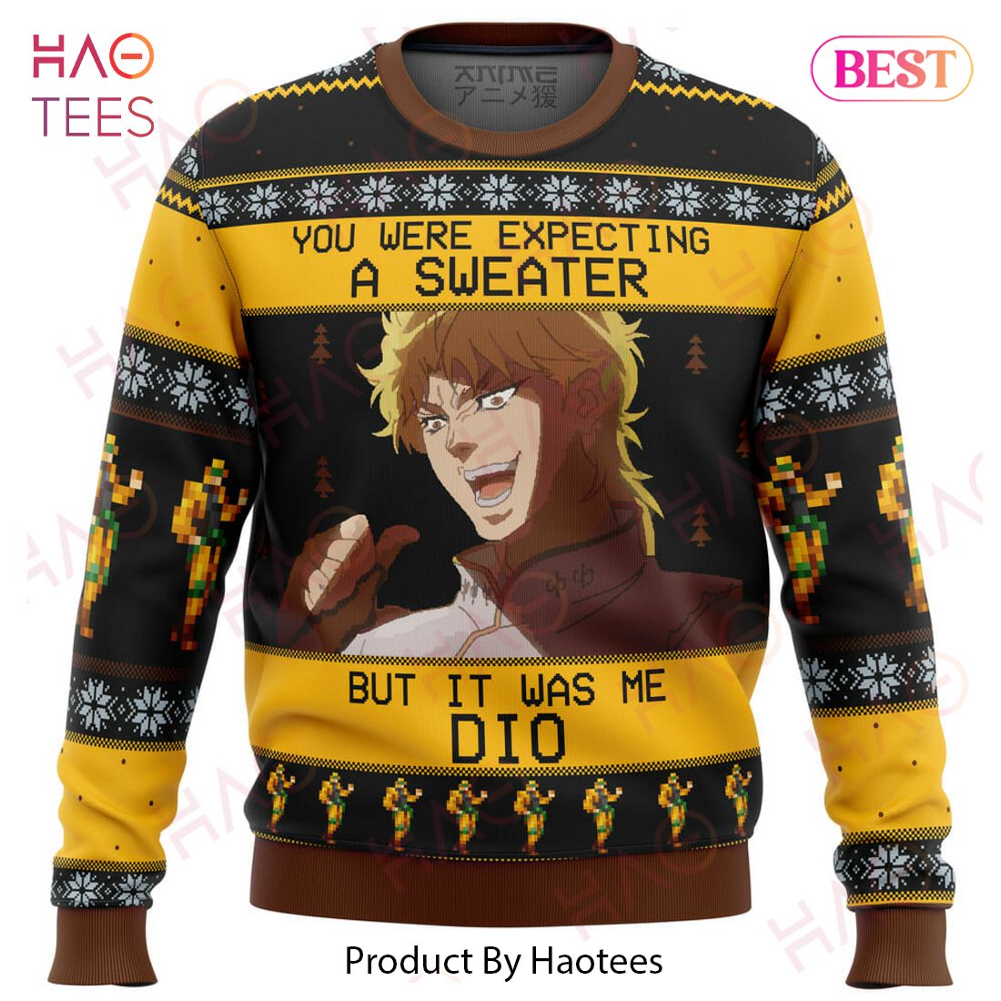 It Was Me Dio Jojo’s Bizarre Adventure Ugly Christmas Sweater