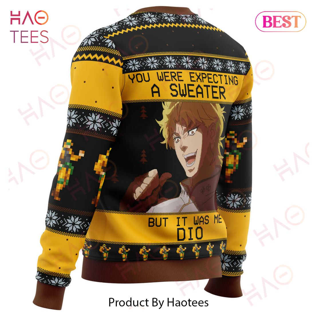 It Was Me Dio Jojo’s Bizarre Adventure Ugly Christmas Sweater It Was Me Dio Jojo’s Bizarre Adventure Ugly Christmas Sweater