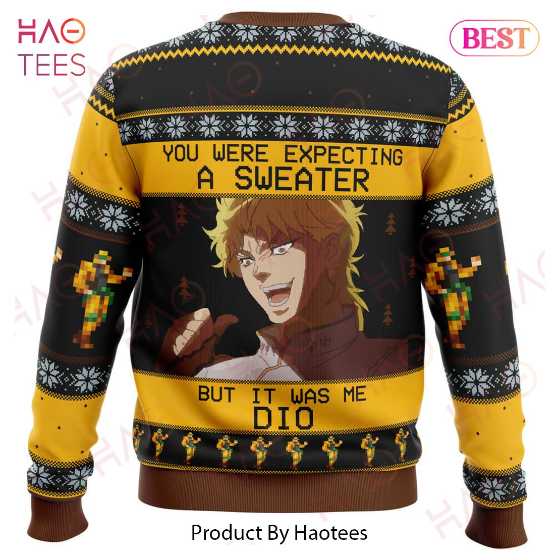 It Was Me Dio Jojo’s Bizarre Adventure Ugly Christmas Sweater It Was Me Dio Jojo’s Bizarre Adventure Ugly Christmas Sweater
