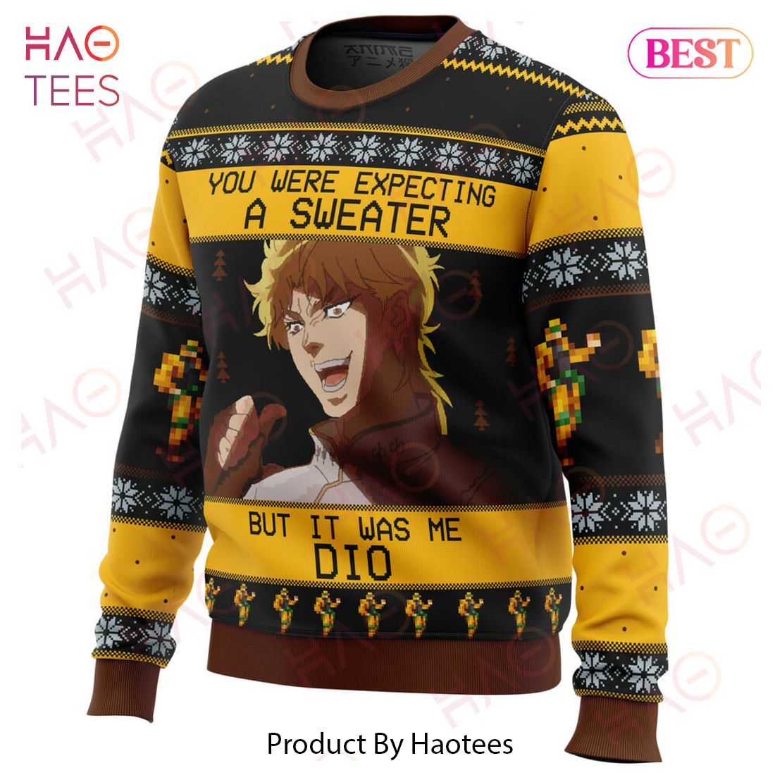 Jojo's bizarre 2024 adventure christmas sweater