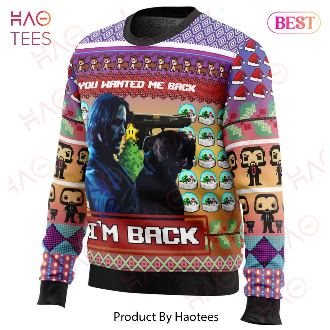 John Wick Ugly Christmas Sweater John Wick Ugly Christmas Sweater
