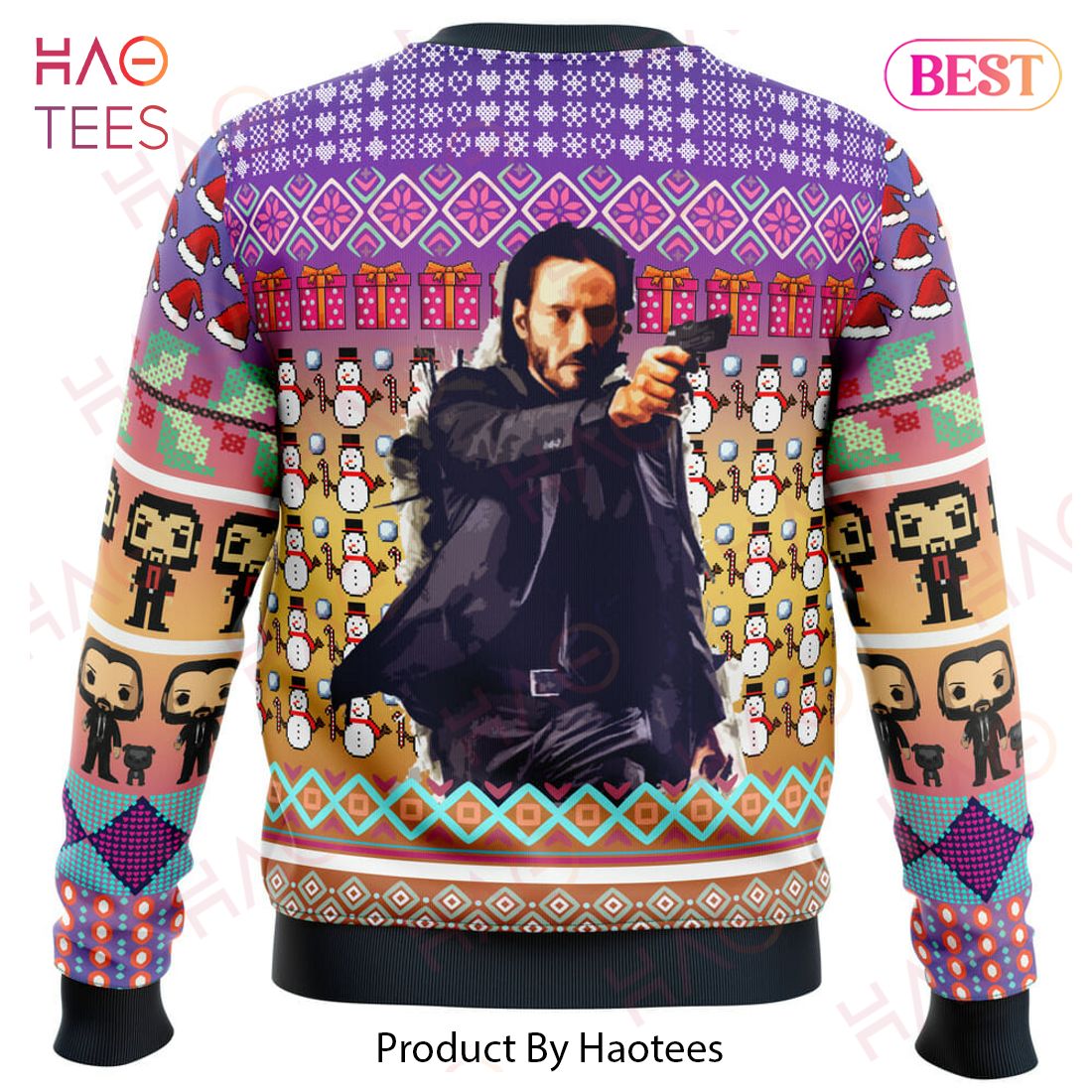 John Wick Ugly Christmas Sweater John Wick Ugly Christmas Sweater