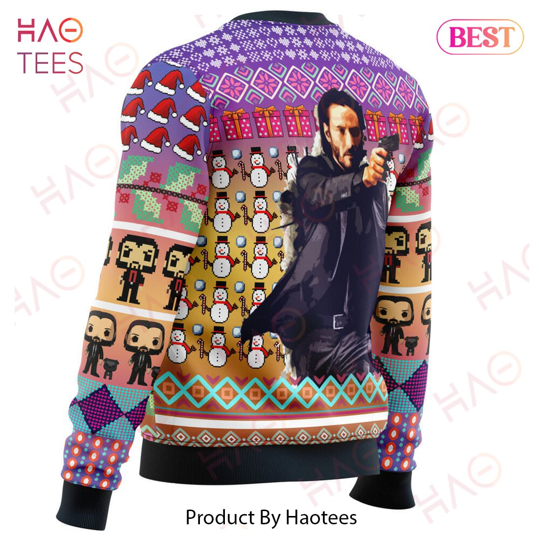 John Wick Ugly Christmas Sweater John Wick Ugly Christmas Sweater