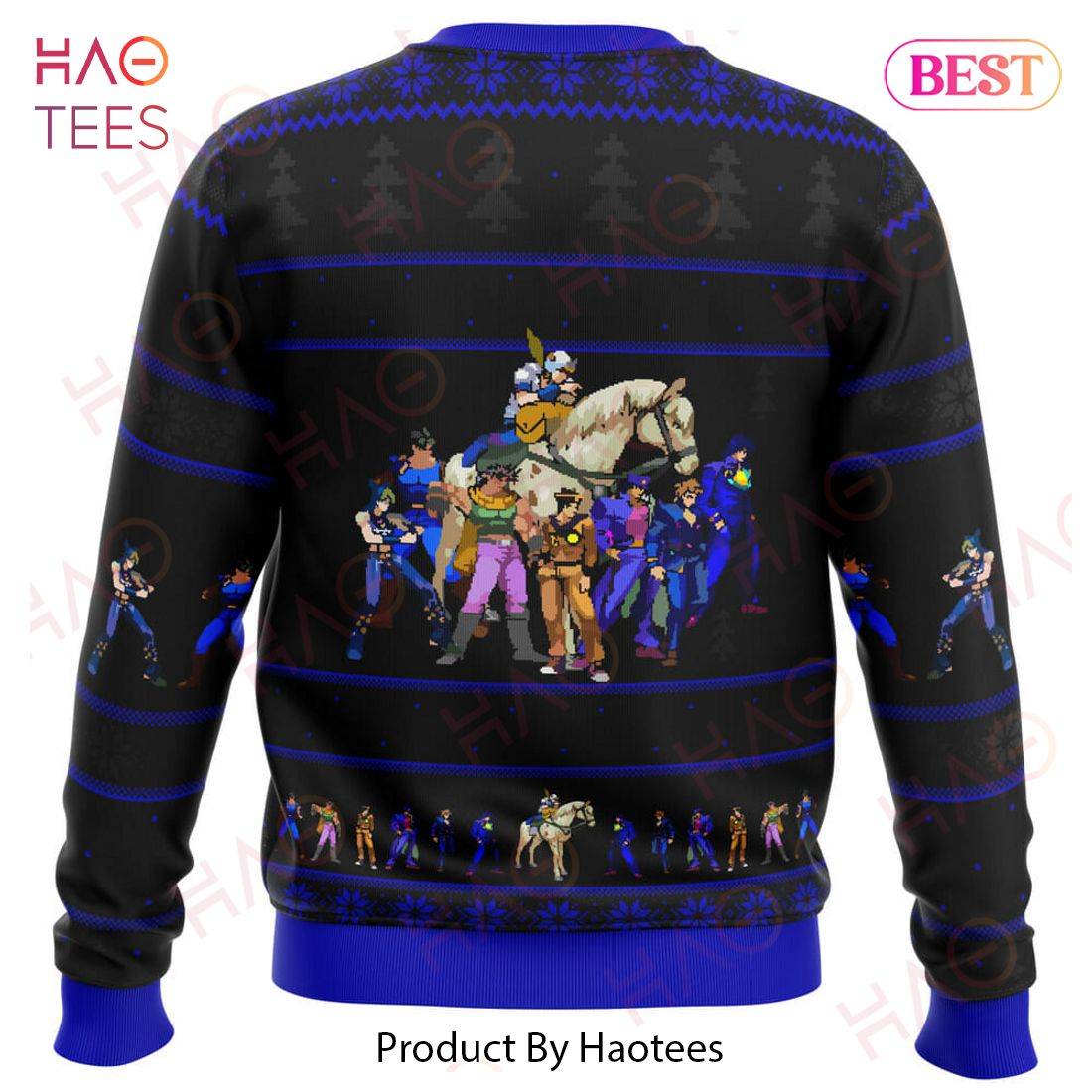 Jojo’s Bizarre Adventure Generations Ugly Christmas Sweater Jojo’s Bizarre Adventure Generations Ugly Christmas Sweater