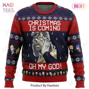 Jojo’s Bizarre Adventure Joseph Joestar Oh My God Ugly Christmas Sweater