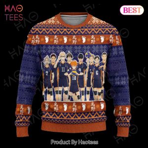 Karasuno High Ugly Christmas Sweater Haikyuu Anime Xmas Gift