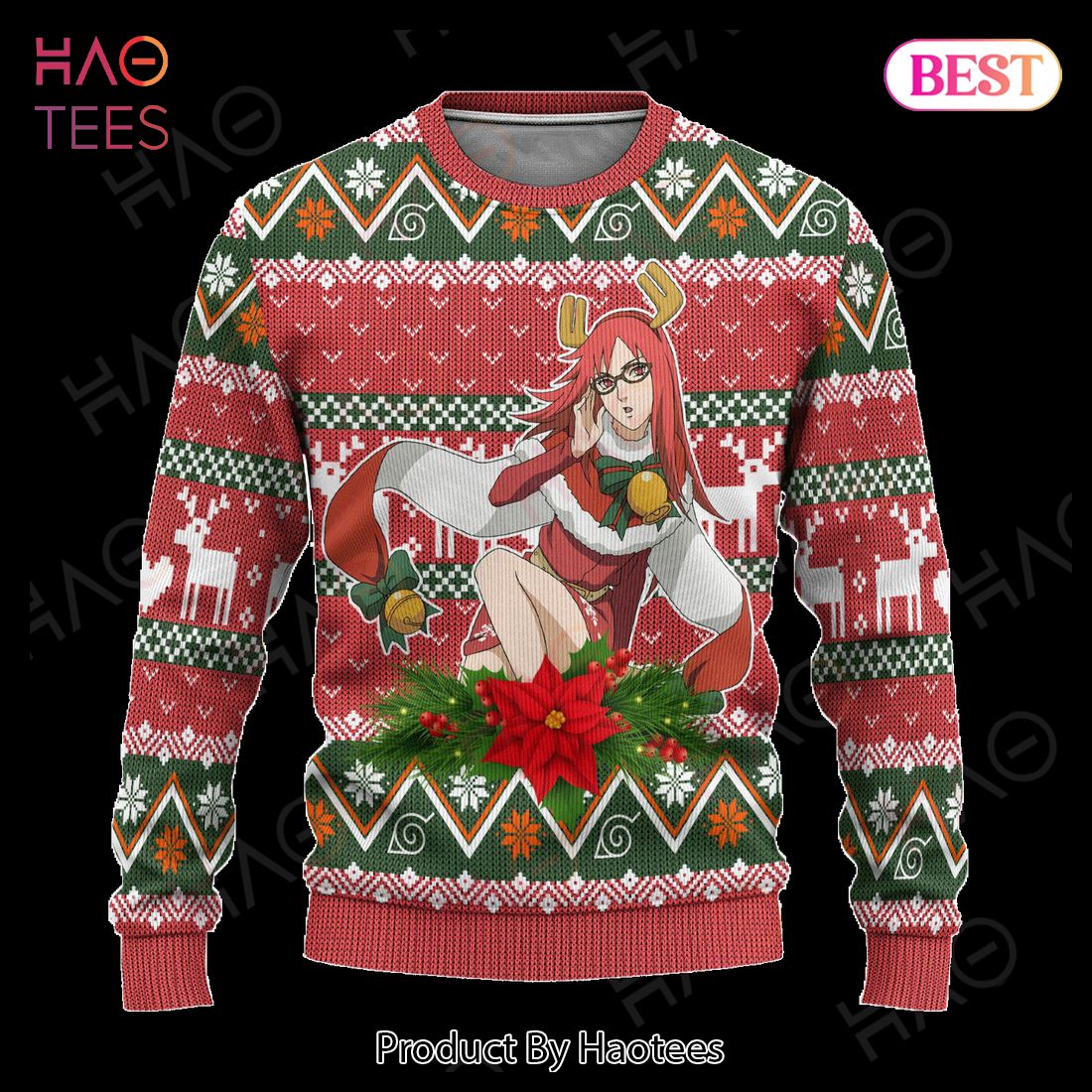 Karin Ugly Christmas Sweater Custom Naruto Anime Xmas Gift