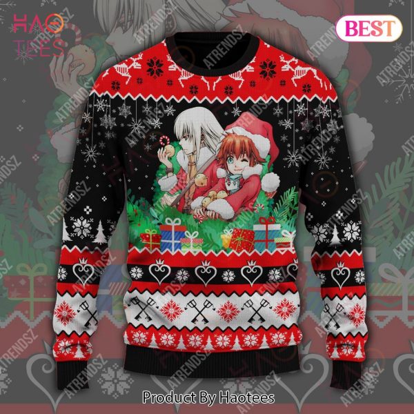 Kingdom Hearts Sweater Sora Riku Red Christmas Suit Gifts Black Red Ugly Sweater 2022
