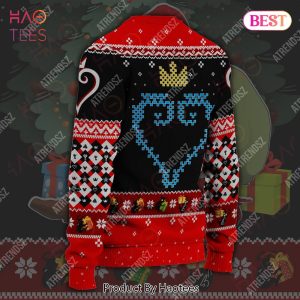 Kingdom Hearts Ugly Sweater Sora Under The Christmas Tree Black Red Sweater 2022