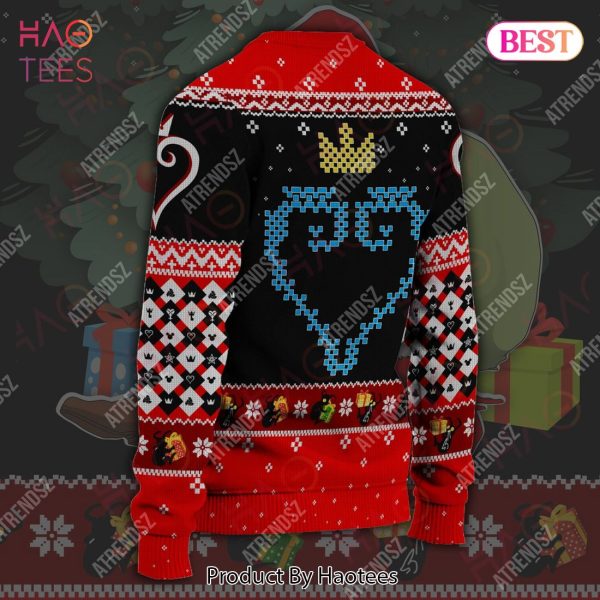 Kingdom Hearts Ugly Sweater Sora Under The Christmas Tree Black Red Sweater 2022