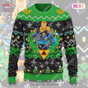 Legend Of Zelda Sweater Breath Of The Wind Link Zelda Wreath Ugly Sweater Legend Of Zelda Ugly Sweater 2022