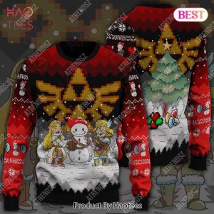 Legend Of Zelda Sweater Snowman Link Zelda Ugly Sweater Legend Of Zelda Ugly Sweater 2022