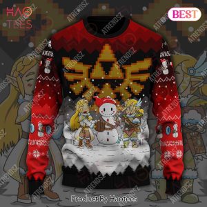 Legend Of Zelda Sweater Snowman Link Zelda Ugly Sweater Legend Of Zelda Ugly Sweater 2022
