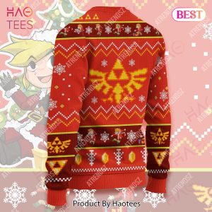 Legend Of Zelda Ugly Sweater Chibi Link Sitting Under Christmas Tree Sweater Legend Of Zelda Sweater 2022