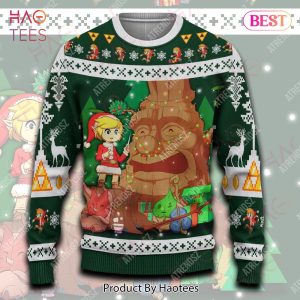 Legend Of Zelda Ugly Sweater Link Under Christmas Deku Tree Sweater Legend Of Zelda Sweater 2022