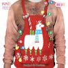 Llama Christmas Sweater Llama Red Apron Costume Ugly Sweater 2022