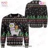 Llama Christmas Sweater Merry Llamas Christmas Pattern Black Ugly Sweater 2022