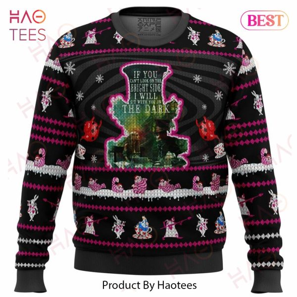 Mad Hatter Alice In Wonderland Ugly Christmas Sweater