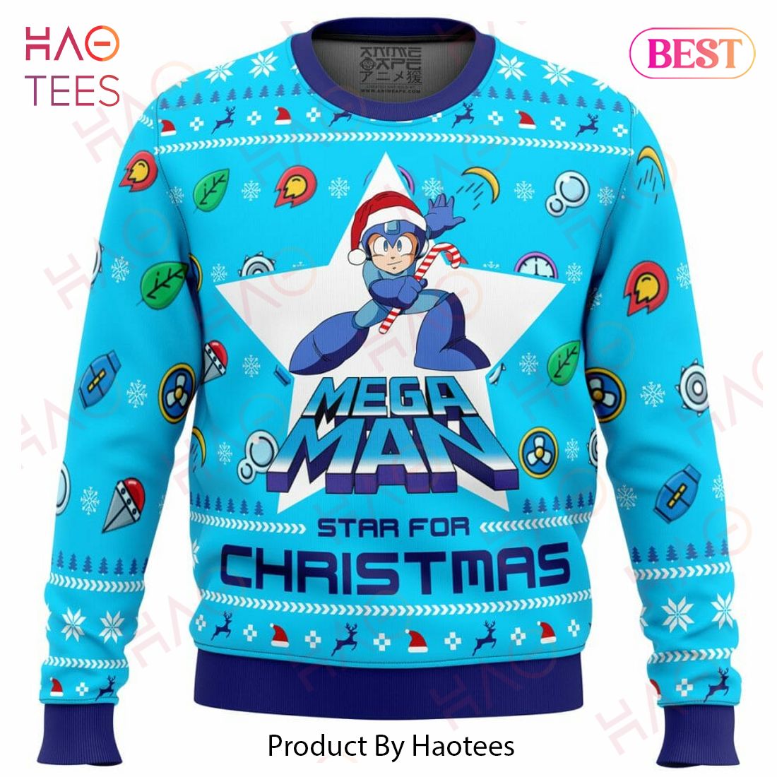 Mega Man Mega Christmas Ugly Christmas Sweater
