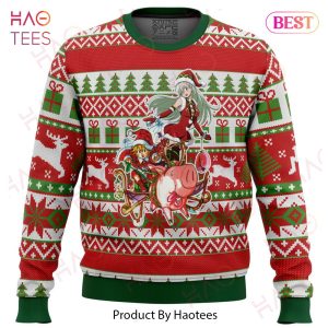 Meliodas and Elizabeth 7 Deadly Sins Ugly Christmas Sweater