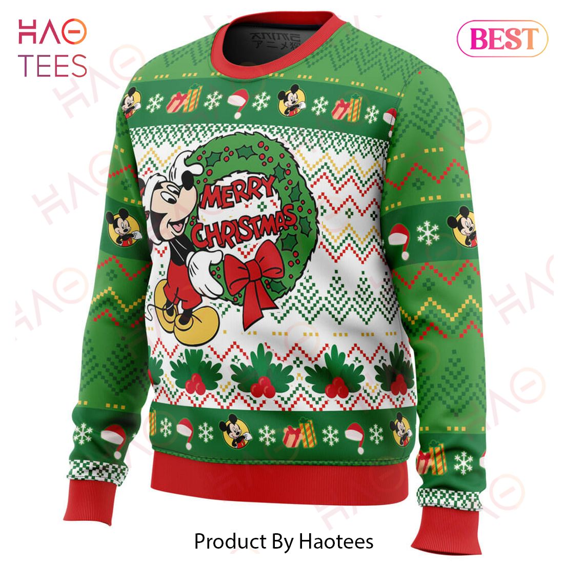 Merry Christmas Mickey Mouse Disney Ugly Christmas Sweater