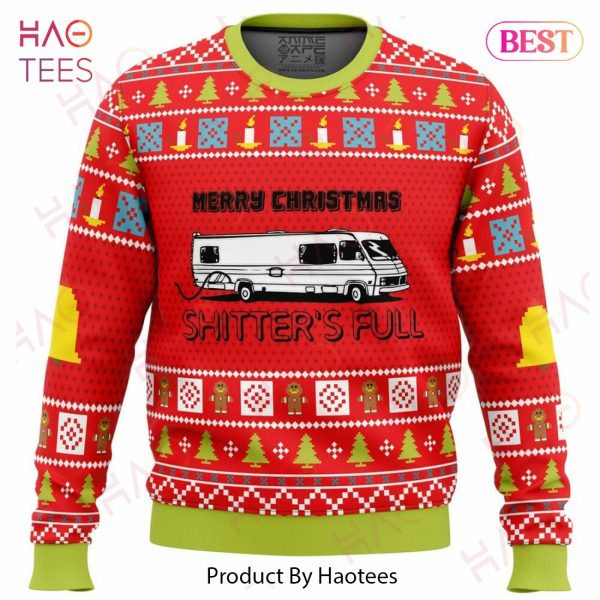 Merry Christmas Shitter’s Full Ugly Christmas Sweater