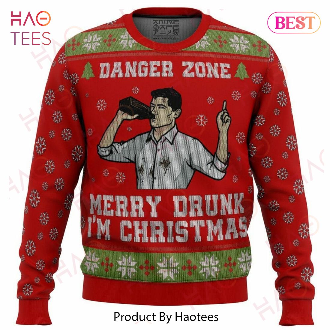 Merry Drunk I’m Christmas Sterling Archer Ugly Christmas Sweater